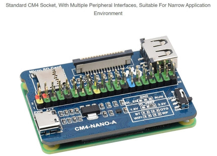 Waveshare Nano Base Board A for Raspberry Pi CM4, Nano Base Board A