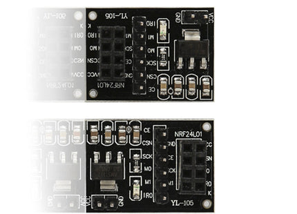 2 PCS NRF24L01 + Wireless Module Socket Adapter Plate Board