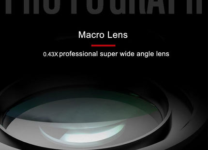 62mm 0.43X Super Wide Angle Lens with Macro Lens, 62mm