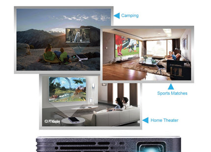 P8I 854x480 100LM Mini Portable Multimedia DLP Projector