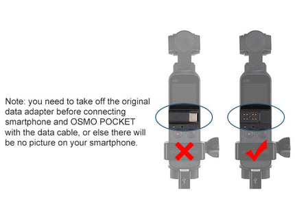 Sunnylife OP-X9208 Type-C to Type-C Cable for DJI OSMO Pocket, Length:1m
