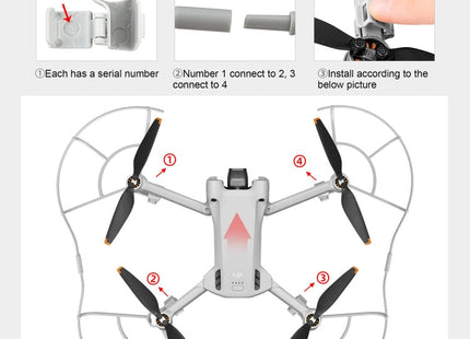 STARTRC Drone Propeller Protective Guard Anti-collision Ring for DJI Mini 3 Pro, For DJI Mini 3 Pro
