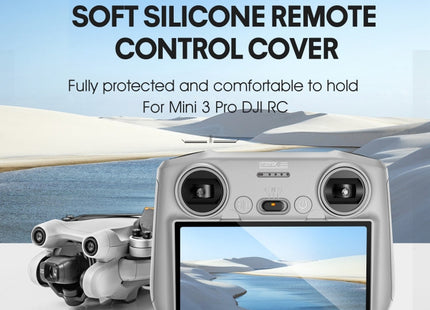 STARTRC Silicone Shockproof Anti-scratch Case for DJI Mini 3 Pro Remote Control, For DJI Mini 3 Pro Remote Control(Grey), For DJI Mini 3 Pro Remote Control(Black)
