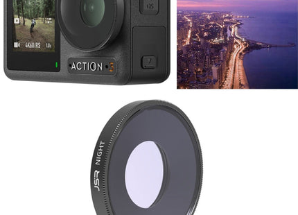 JSR NIGHT Lens Filter For DJI Osmo Action 3, NIGHT