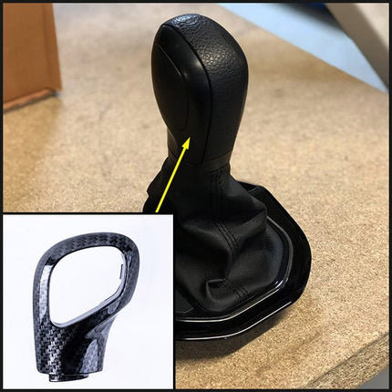 For VW T5.1 Transporter DSG Gear Knob Styling Caps – Carbon Painted Upgrade, Ready to Fit