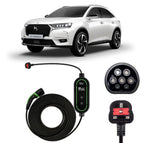 Type 2 to 3 Pin Charging Cable / 10M / 6amp – 12amp Adjustable (2.3kW)