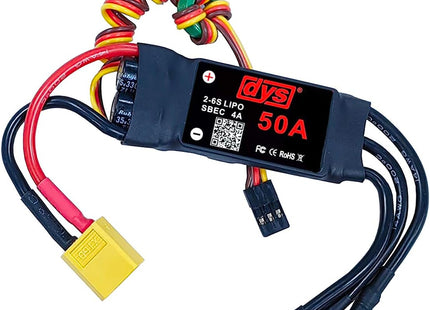 DYS 50A 2-6S Brushless ESC With 5V/4A BEC For RC fixed-wing Aircraft