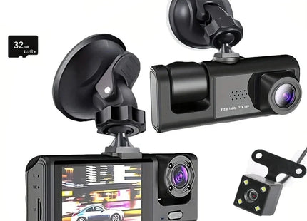 Dash Cam W/ IR Night Vision Loop Recording & 2" IPS Screen