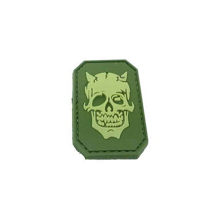 Devil skull patch (Green)