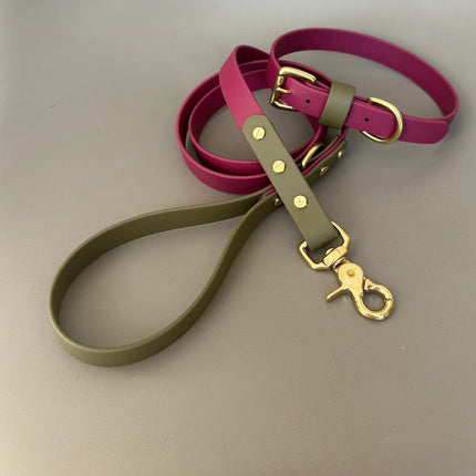 Dottie Wine & Olive Colour Block Lead