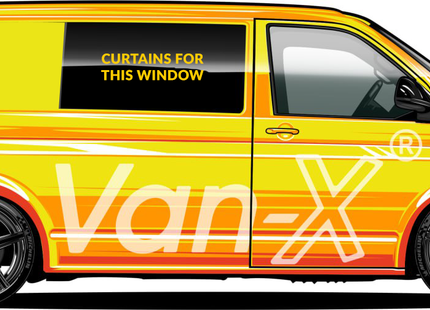 For Vauxhall Vivaro Window Curtains Eco-Line Black | Camper Van Curtains | Van-X