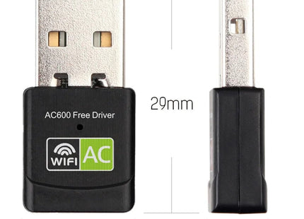 Wireless USB WiFi Dongle – 600 Mbps 2.4 / 5 GHz Adapter