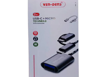 Dual Port OTG USB-C & Micro-USB Adapter – VD-OTG003