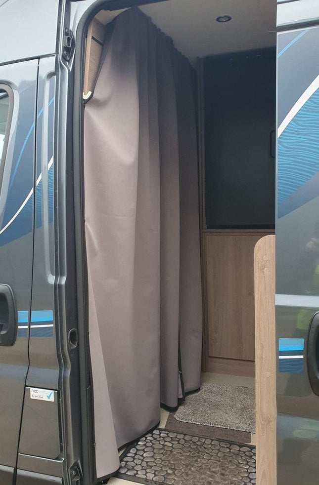 For Vauxhall Movano Campervan & Motorhome Maxi-Cab Divider Curtain with Rail – Premium Privacy