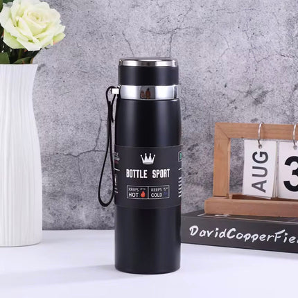 1L Thermal Water Bottle – Stainless Steel Vacuum Flask, Hot & Cold Insulated Thermos Bottle for Water, Tea & Coffee