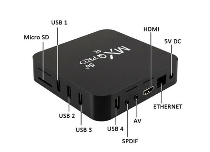 MXQ Pro 5G 1280 x 720 Full HD Media Player 1GB+8GB RK30Board Quad Core Android 7.1 TV Box with Remote Control