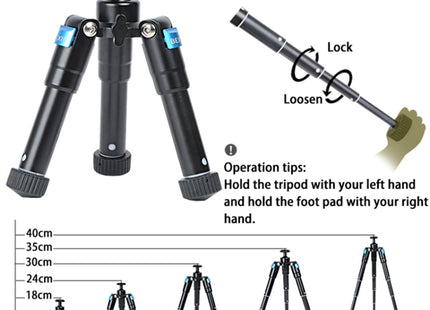 BEXIN MS15 Multifunctional Desktop Mini Camera Tripods for Camera Self-Timer Mobile Phone