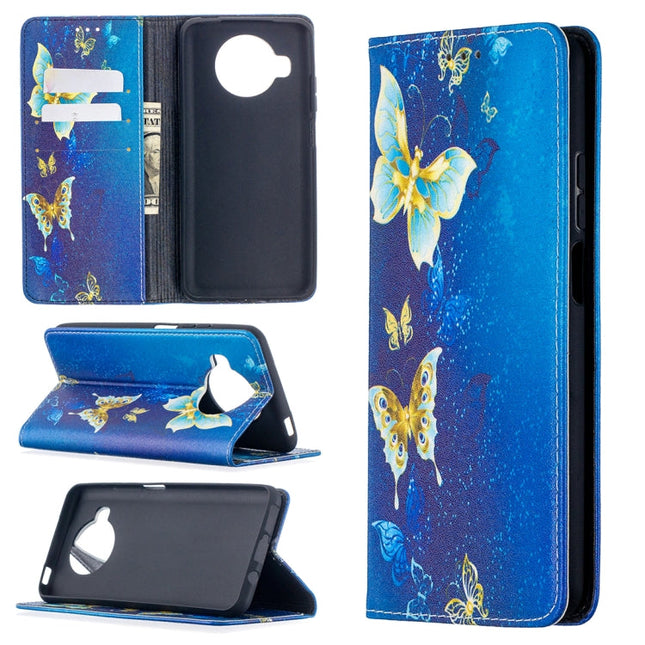 Colored Drawing Pattern Invisible Magnetic Horizontal Flip PU Leather Case with Holder & Card Slots & Wallet, For Xiaomi Mi 10T Lite