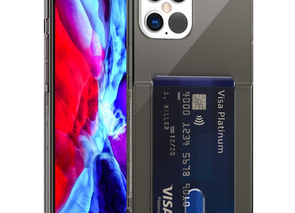 TPU Transparent Protective Case with Card Slots, For iPhone 12, For iPhone 12 Mini