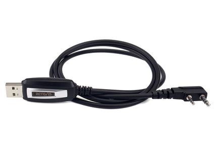 RETEVIS TK3107 2 Pin USB Program Programming Cable Adapter Write Frequency Line, TK3107