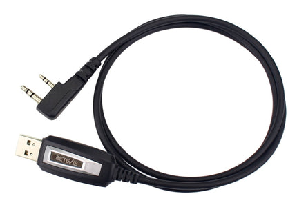RETEVIS TK3107 2 Pin USB Program Programming Cable Adapter Write Frequency Line, TK3107