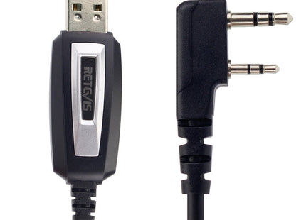 RETEVIS TK3107 2 Pin USB Program Programming Cable Adapter Write Frequency Line, TK3107