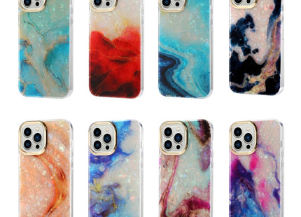 Electroplating Shell Texture Marble Phone Case, For iPhone 12 / 12 Pro, For iPhone 12 Pro Max, For iPhone 11
