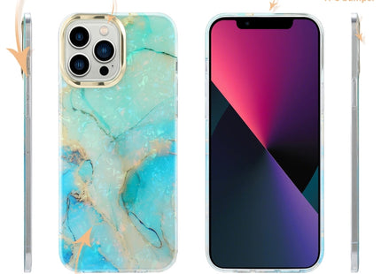 Electroplating Shell Texture Marble Phone Case, For iPhone 12 / 12 Pro, For iPhone 12 Pro Max, For iPhone 11
