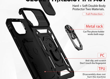 Sliding Camshield Holder Phone Case, For iPhone 13 mini, For iPhone 13, For iPhone 13 Pro, For iPhone 13 Pro Max
