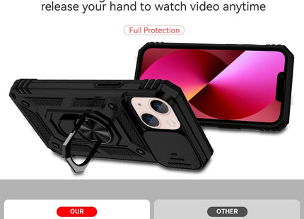 Sliding Camshield Holder Phone Case, For iPhone 13 mini, For iPhone 13, For iPhone 13 Pro, For iPhone 13 Pro Max