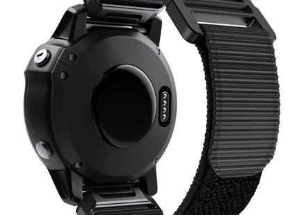 Hook And Loop Fastener Nylon Watchband, For Garmin Fenix 7X