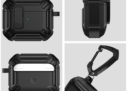 Shield Shockproof Earphone Protective Case with Hook For AirPods 3, For AirPods 3