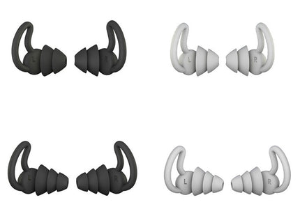 iMeBoBo A1 Shark Fin Version Nano Silicone Sleeping Noise Reduction Earplugs, Two Layer, Three Layer