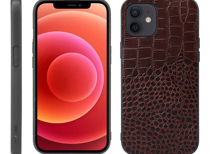 Crocodile Top Layer Cowhide Leather Case, For iPhone 13 mini, For iPhone 12 mini, For iPhone 12 / 12 Pro, For iPhone 12 Pro Max