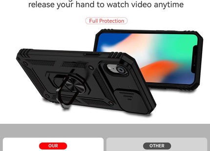 Sliding Camshield Holder Phone Case, For iPhone XR, For iPhone XS / X, For iPhone XS Max