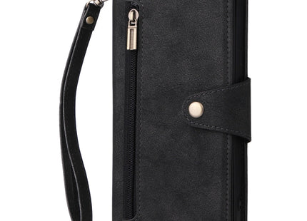 Rivet Buckle 9 Cards Three Fold Leather Phone Case, For iPhone 12, For iPhone 12 mini, For iPhone 12 Pro Max, For iPhone 13 mini
