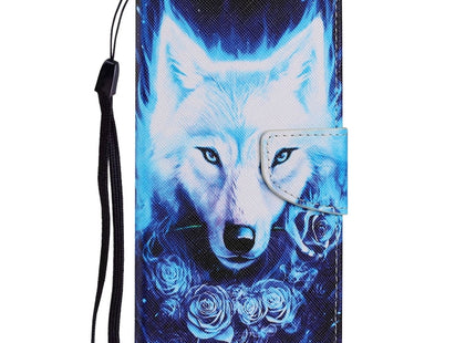 Coloured Drawing Pattern Leather Phone Case, For iPhone 13 mini