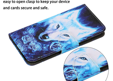 Coloured Drawing Pattern Leather Phone Case, For iPhone 13 mini