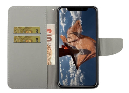 Coloured Drawing Pattern Leather Phone Case, For iPhone 13