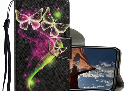 Coloured Drawing Pattern Leather Phone Case, For iPhone 13 Pro
