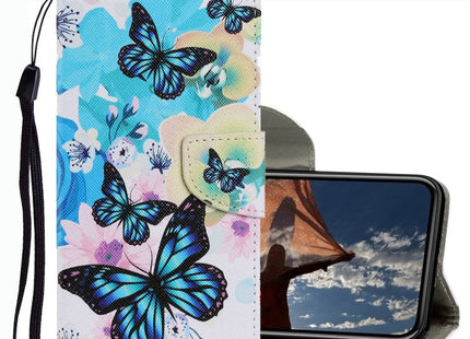 Coloured Drawing Pattern Leather Phone Case, For iPhone 13 Pro