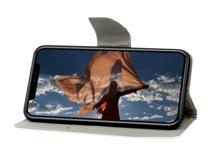 Coloured Drawing Pattern Leather Phone Case, For iPhone 13 Pro Max