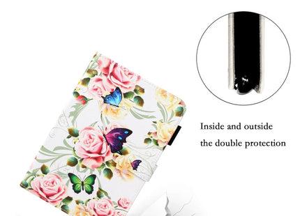 Cross Texture Painted Smart Leather Tablet Case, For iPad mini 2024 / mini 6