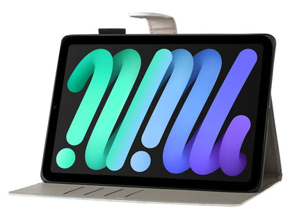 Cross Texture Painted Smart Leather Tablet Case, For iPad mini 2024 / mini 6