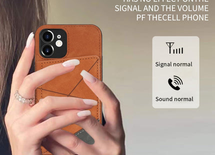 Line Card Holder Phone Case, For iPhone 12 mini, For iPhone 12, For iPhone 12 Pro, For iPhone 12 Pro Max