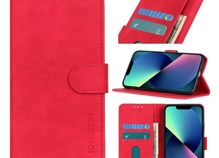 KHAZNEH Retro Texture Leather Phone Case, For iPhone 14, For iPhone 14 Plus, For iPhone 14 Pro, For iPhone 14 Pro Max