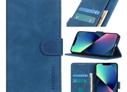 KHAZNEH Retro Texture Leather Phone Case, For iPhone 14, For iPhone 14 Plus, For iPhone 14 Pro, For iPhone 14 Pro Max