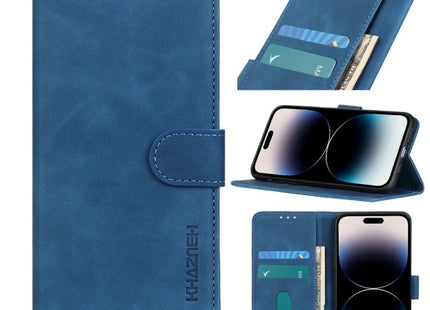 KHAZNEH Retro Texture Leather Phone Case, For iPhone 14, For iPhone 14 Plus, For iPhone 14 Pro, For iPhone 14 Pro Max