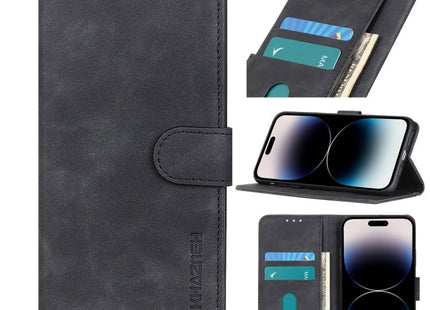 KHAZNEH Retro Texture Leather Phone Case, For iPhone 14, For iPhone 14 Plus, For iPhone 14 Pro, For iPhone 14 Pro Max
