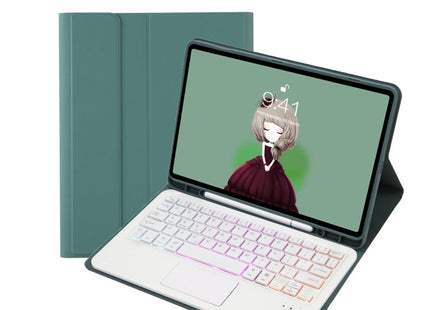 iPad Bluetooth Keyboard Leather Case with Trackpad & Pen Slot
